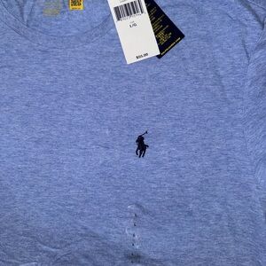 NWT Light blue polo shirt, large men